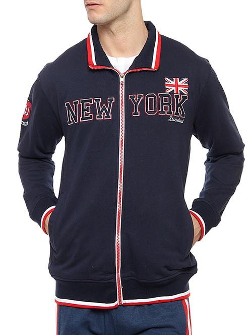 navy blue polyester sweatshirt - 14467874 - Very Small Image - 1