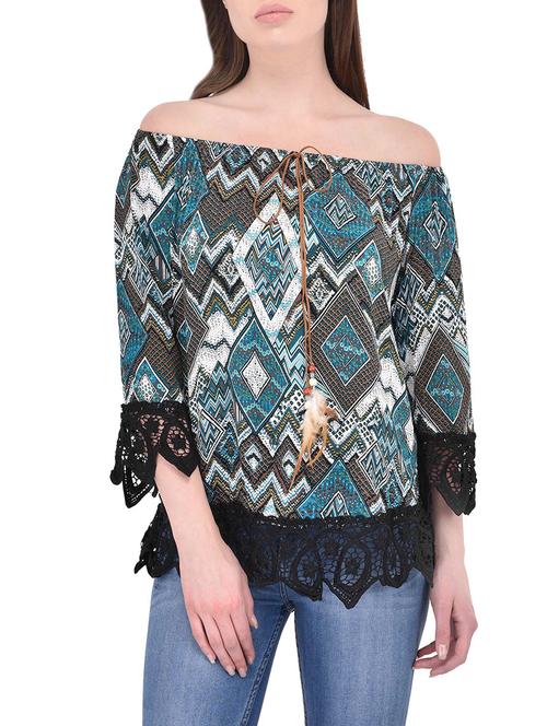 women's straight off shoulder top - 14468189 - Very Small Image - 1