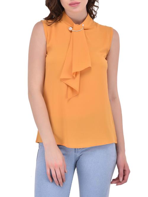 yellow viscose casual top - 14468198 - Very Small Image - 1
