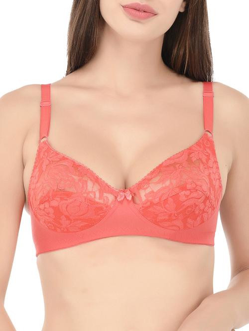 bow patch laced bra - 14468259 - Very Small Image - 1