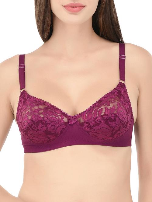 bow patch mesh bra - 14468260 - Very Small Image - 1