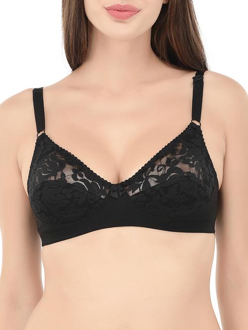 black cotton bra - 14468263 - Very Small Image - 1