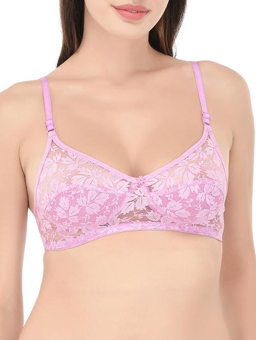 floral patch laced bra - 14468278 - Very Small Image - 1