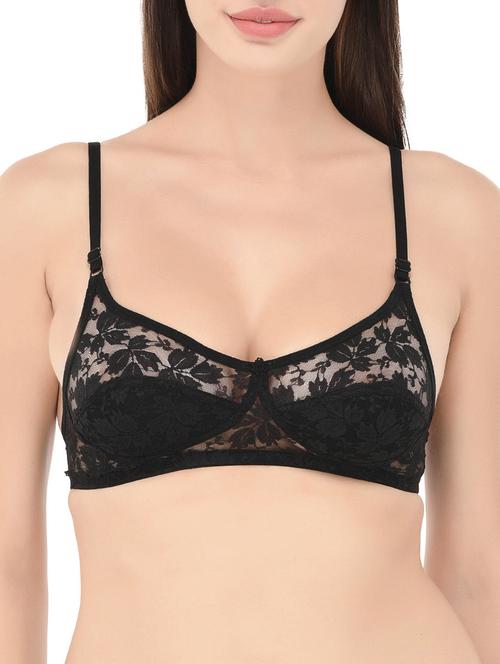 floral patch sheer bra - 14468281 - Very Small Image - 1