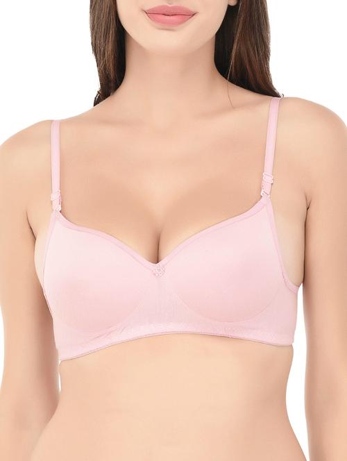floral patch solid bra - 14468287 - Very Small Image - 1