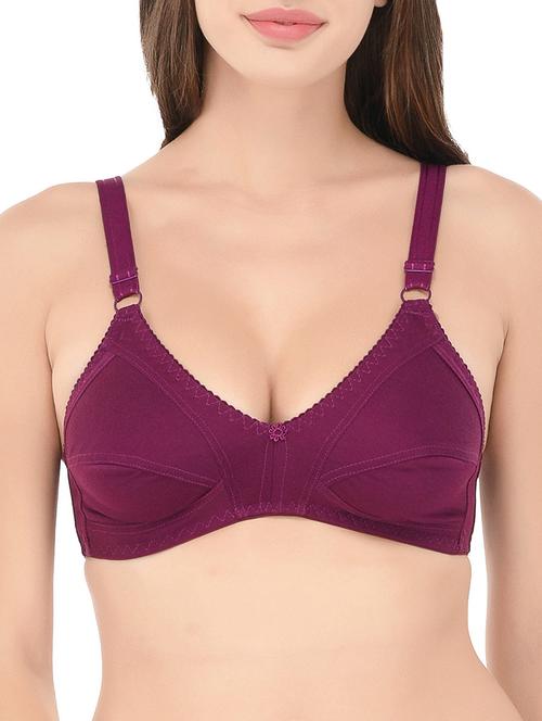 bow patch solid bra - 14468290 - Very Small Image - 1