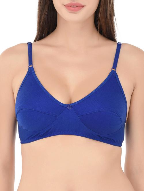 floral patch solid bra - 14468295 - Very Small Image - 1