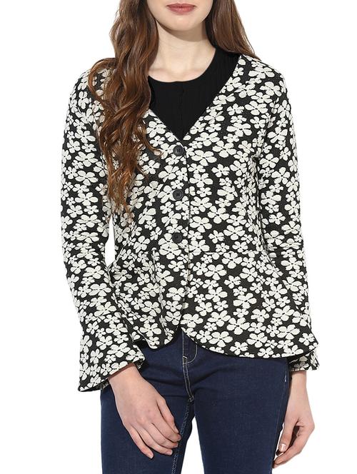 black cotton summer jacket - 14469134 - Very Small Image - 1