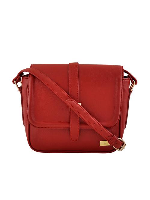 red leatherette regular sling bag - 14469480 - Very Small Image - 1