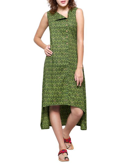 high low printed dress - 14469840 - Very Small Image - 1