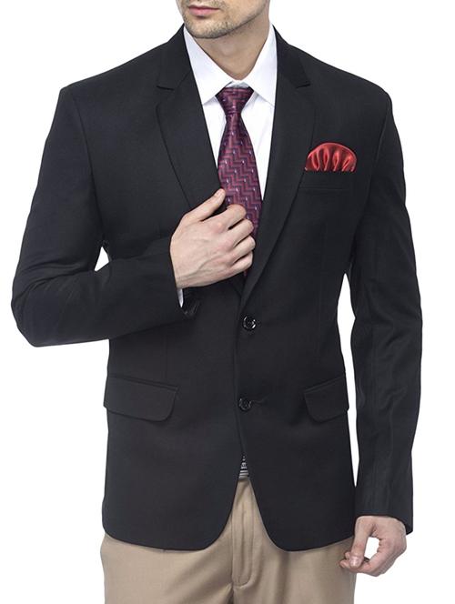 black cotton formal blazer - 14471028 - Very Small Image - 1