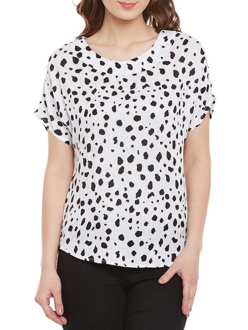 white animal print top - 14471382 - Very Small Image - 1