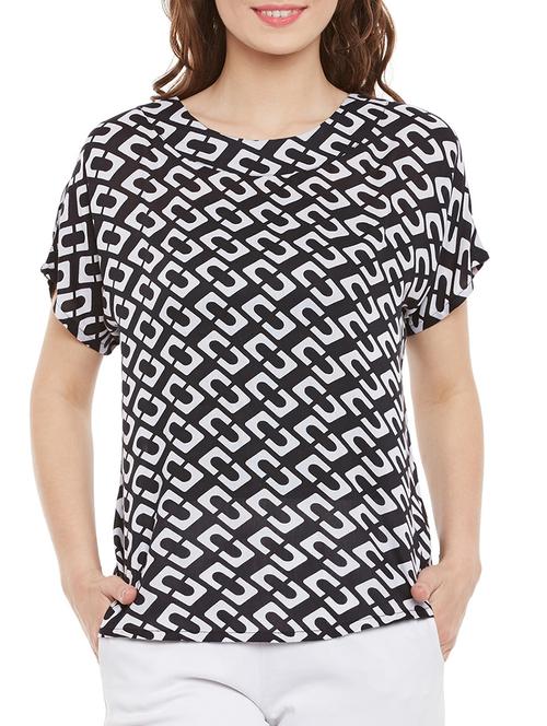 black printed top - 14471383 - Very Small Image - 1