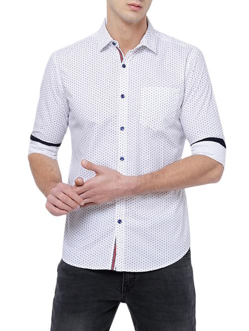 white cotton casual shirt - 14474426 - Very Small Image - 1