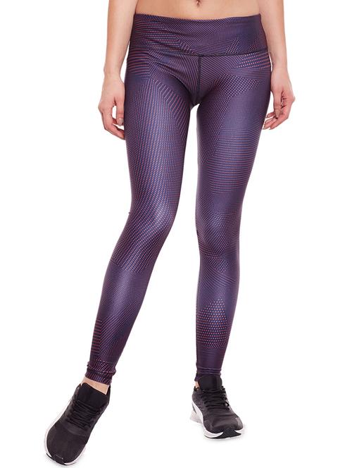 purple printed trackpant - 14474975 - Very Small Image - 1