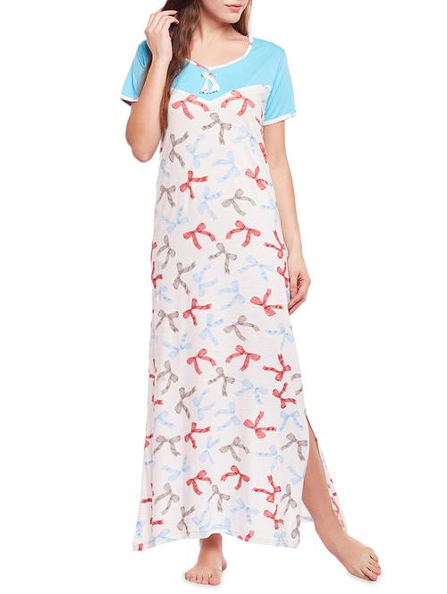 multi colored cotton gown - 14475003 - Very Small Image - 1