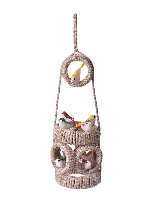 carnival jute birds wall hanging - 14478307 - Very Small Image - 1