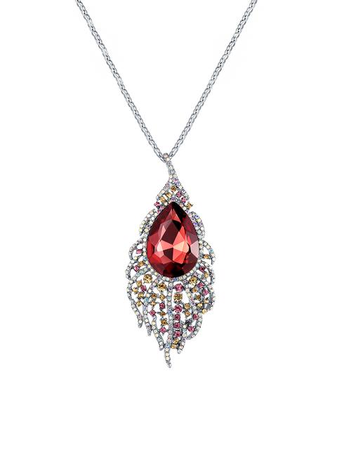red silver plated pendant - 14478656 - Very Small Image - 1