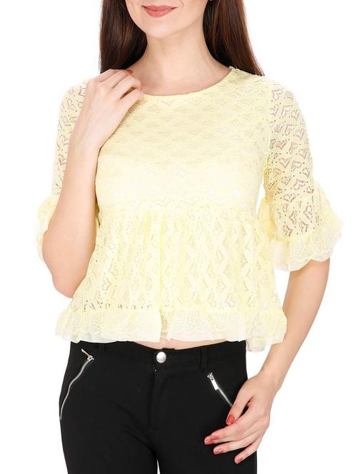 yellow polyester regular top - 14479451 - Very Small Image - 1