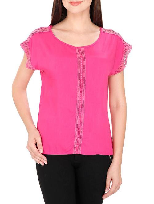 pink solid top - 14479514 - Very Small Image - 1