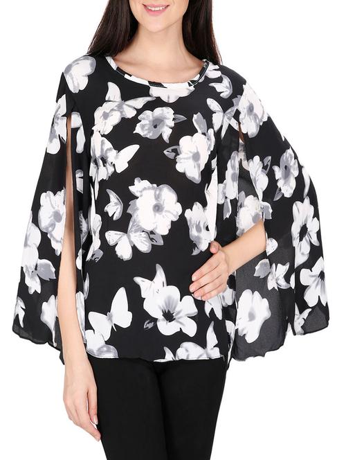 women's straight round neck top - 14479577 - Very Small Image - 1