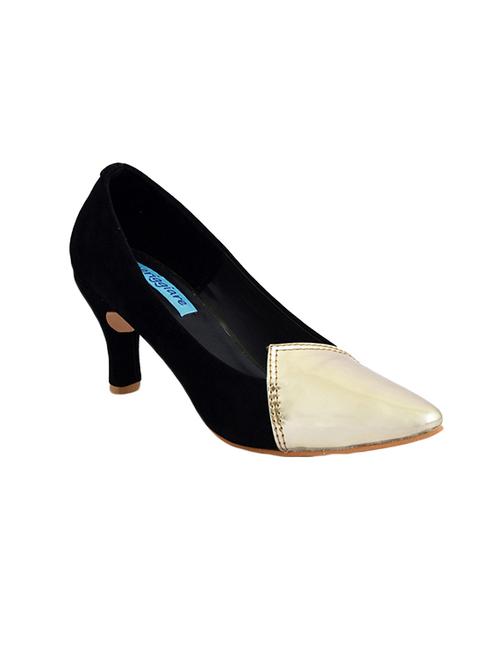 black faux leather slip on pumps - 14480974 - Very Small Image - 1