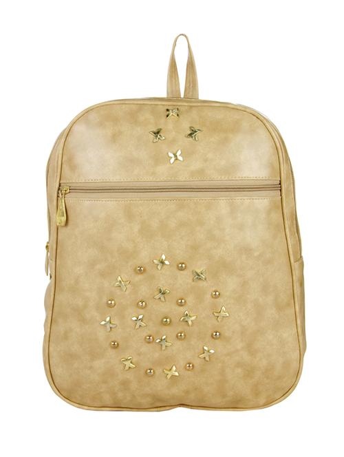 beige leatherette backpack - 14481323 - Very Small Image - 1