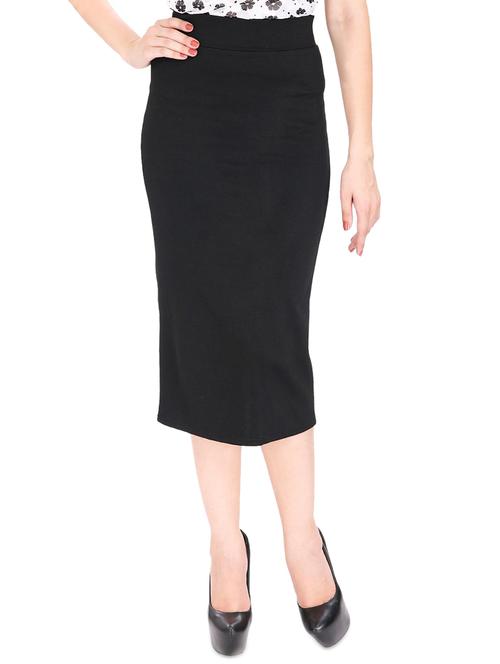 black solid pencil skirt - 14481900 - Very Small Image - 1
