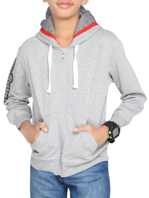 grey cotton sweatshirt - 14485958 - Very Small Image - 1