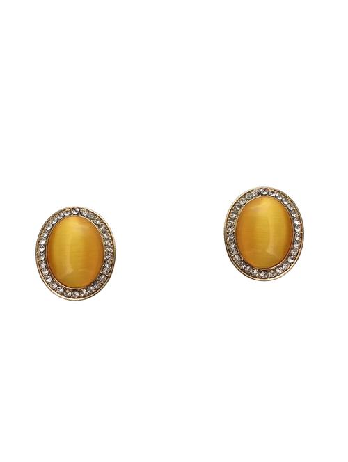 yellow studs earring - 14487788 - Very Small Image - 1