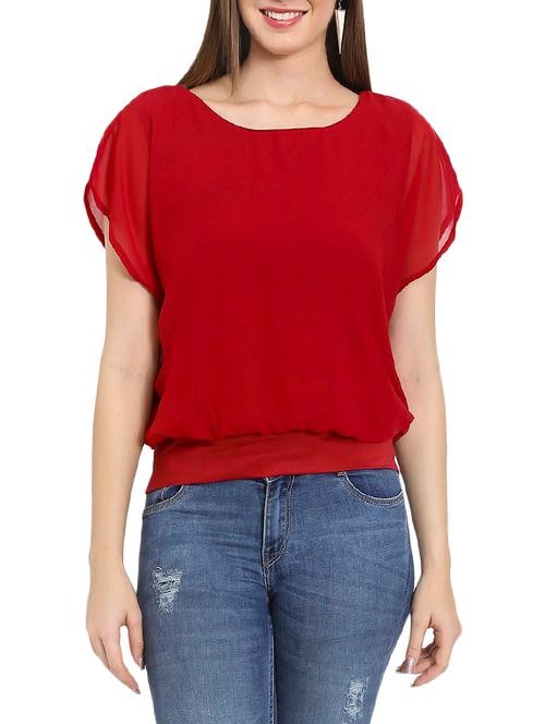 raglan sleeved blouson top - 14488391 - Very Small Image - 1