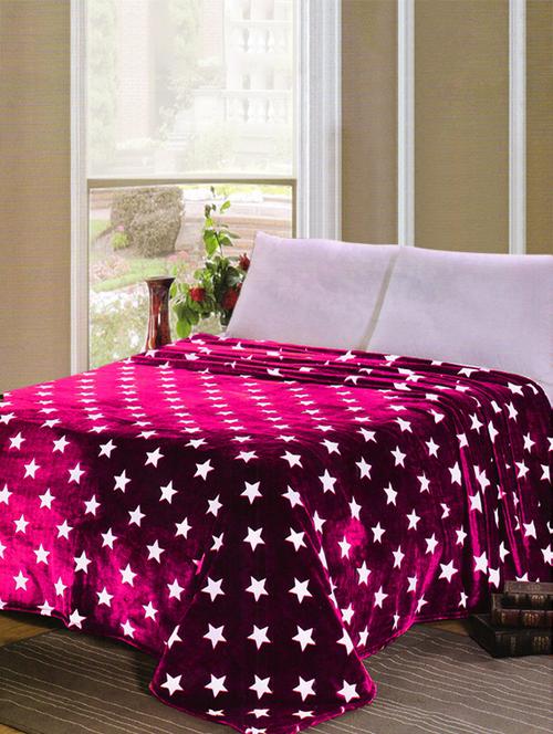 star printed double bed ac blanket - 14490801 - Very Small Image - 1