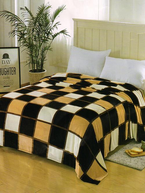 check printed double bed ac blanket - 14490806 - Very Small Image - 1
