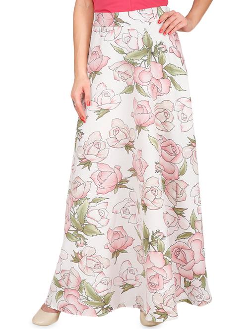 white viscose maxi skirt - 14490877 - Very Small Image - 1