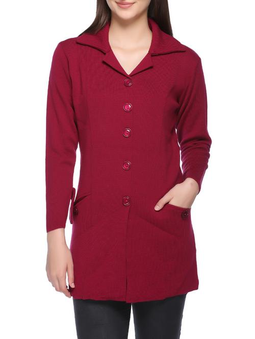 slit pockets lapel neck coatigan - 14491314 - Very Small Image - 1