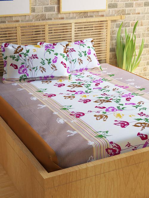 double bedsheet with fleece blanket - 14492088 - Very Small Image - 1