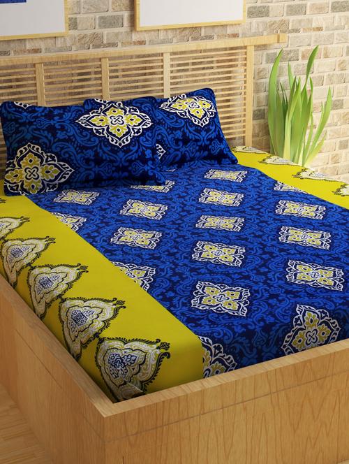 double bedsheet with fleece blanket - 14492116 - Very Small Image - 1