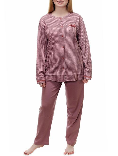 pink cotton nightwear set - 14494292 - Very Small Image - 1