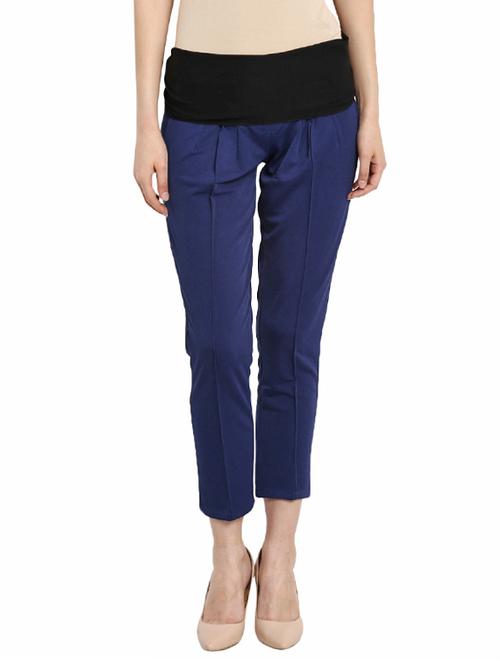 navy blue pants maternity wear - 14495873 - Very Small Image - 1