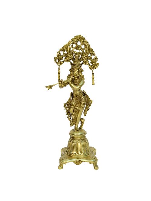 decorative unique standing krishna statue handicrafts product - 14496490 - Very Small Image - 1