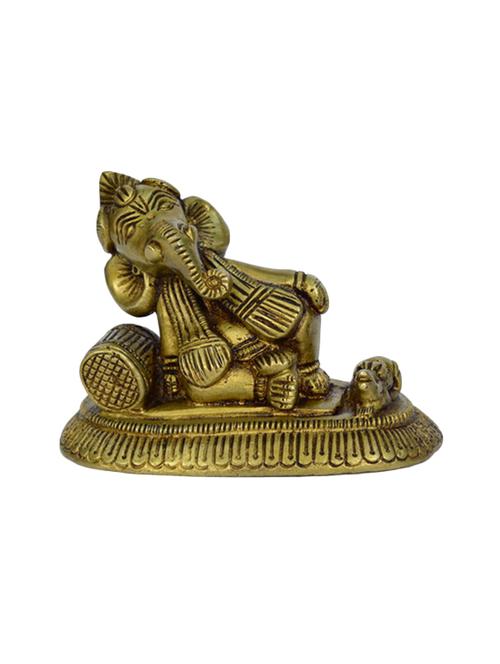 decorative brass ganesh statue handicrafts product - 14496500 - Very Small Image - 1