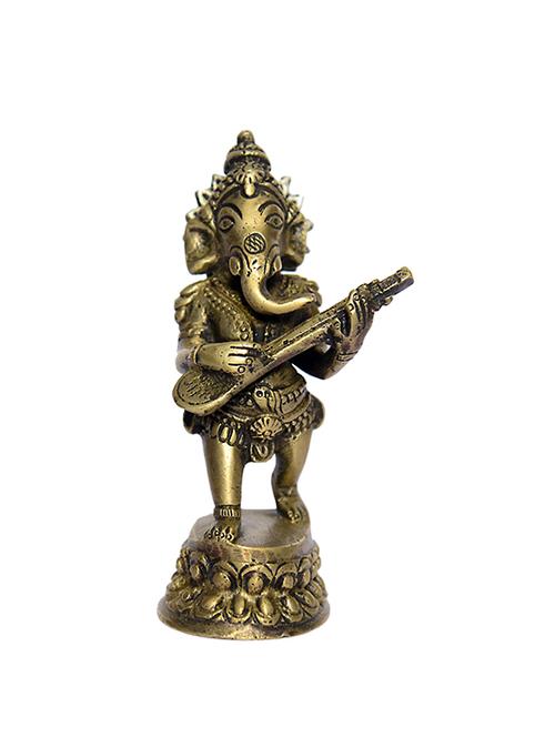 decorative brass statue of god ganesh handicrafts product - 14496523 - Very Small Image - 1