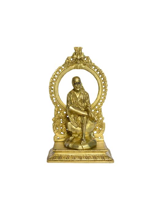 decorative brass statue of saibaba handicrafts product - 14496570 - Very Small Image - 1