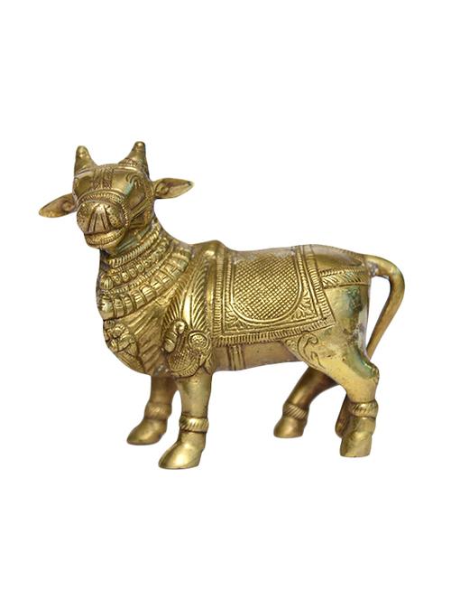 decorative brass medium size nandi handicrafts product - 14496590 - Very Small Image - 1