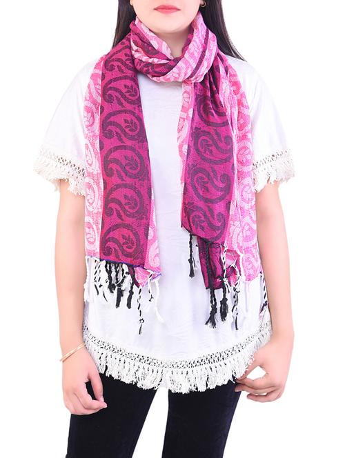 pink wool stole - 14496719 - Very Small Image - 1