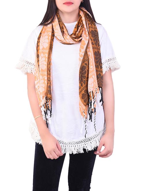 orange wool stole - 14496725 - Very Small Image - 1