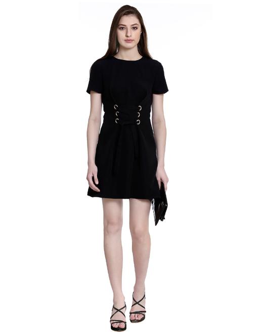 solid black a-line dress - 14497685 - Very Small Image - 1
