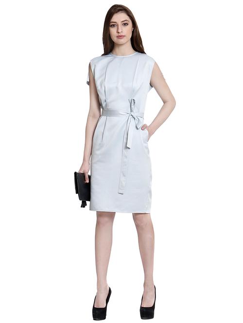light blue belted dress - 14497701 - Very Small Image - 1