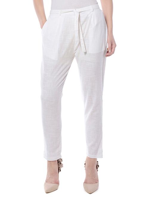 white linen trouser - 14497764 - Very Small Image - 1