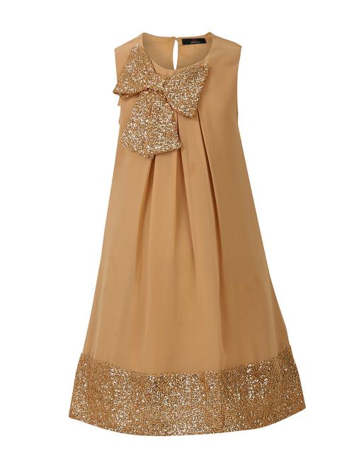 beige polyester frock - 14498591 - Very Small Image - 1